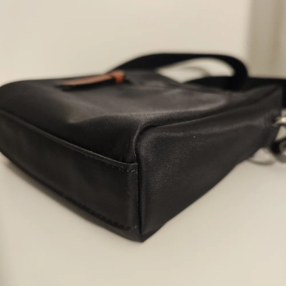 Ted Baker Black Nylon Crossbody Bag With Adjustable Guitar Strap